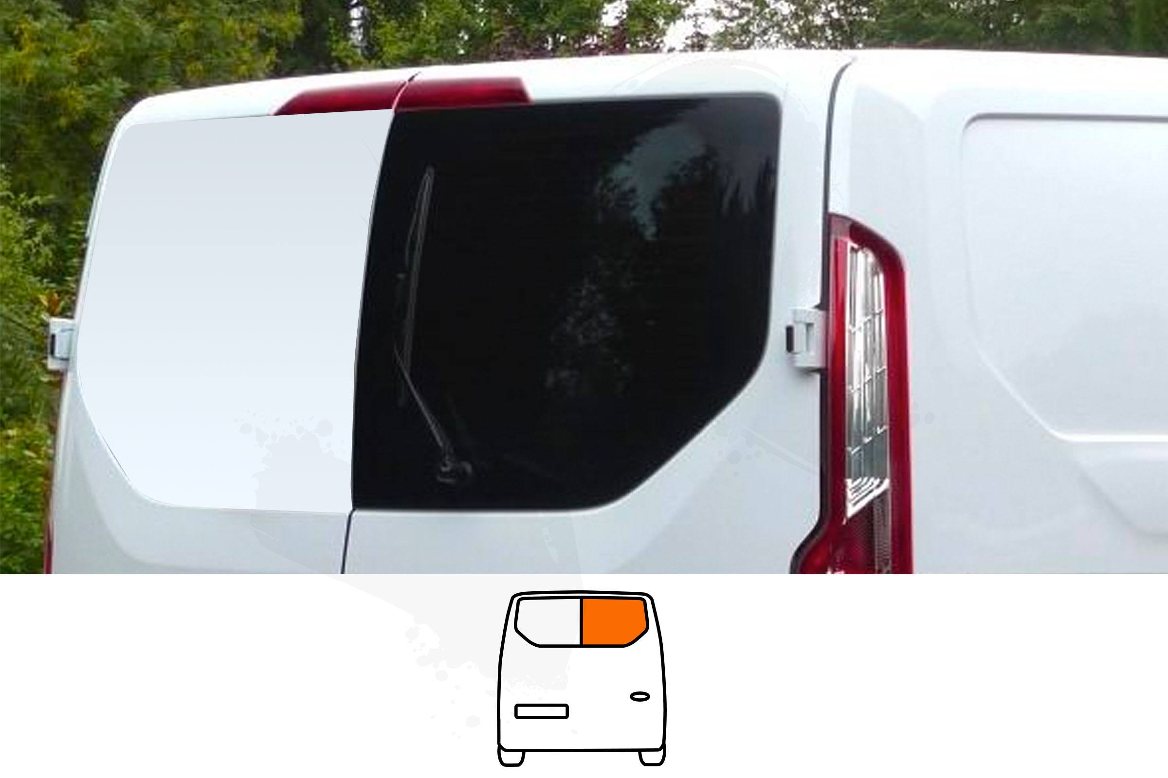 Ford Transit Custom Back Door Windows Pair In Privacy Tint Vanpimps 9890